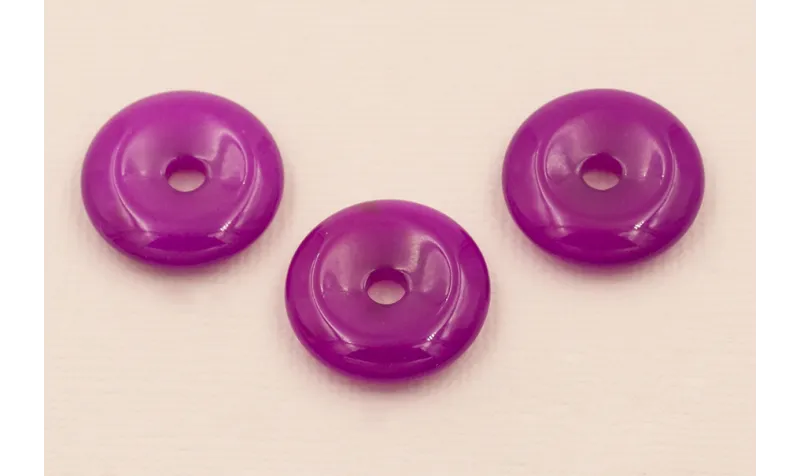 Disco de Cuarzo de 20mm Ext + 3,5mm int Morado / Semipreciosas de 