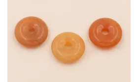 Disco de Cuarzo de 15mm Ext + 3mm int Marrón / Semipreciosas de 