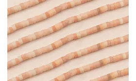 Ristra 38cms Discos de Piedra  3*6mm color Rosado / Semipreciosas de 