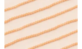 Ristra de 36cms Piedra facetada de 3mm Rosada / Semipreciosas de 