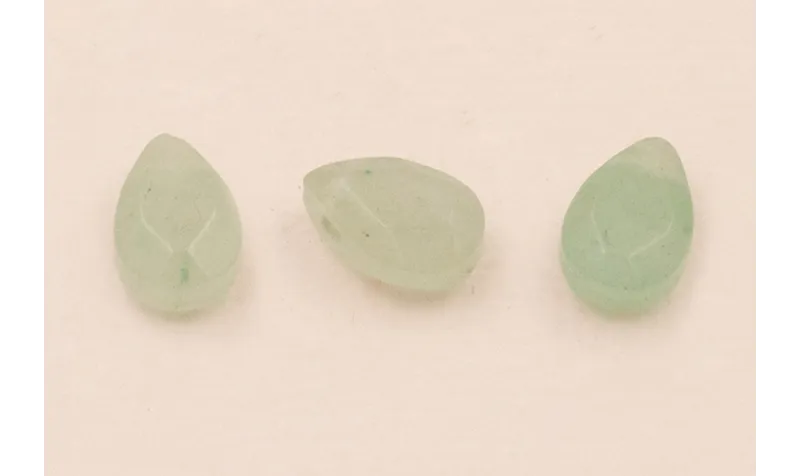 Gota Cuarzo facetado 10*6mm Azul claro / Semipreciosas de 