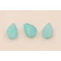 Gota Cuarzo facetado 10*6mm verde Turquesa / Semipreciosas de 