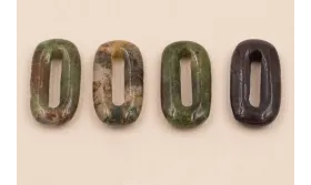 Eslabón Jade 30*15 Verdoso / Semipreciosas de 