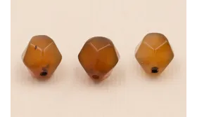 Facetada Irregular Jade 10mm Marrón Traslúcido / Semipreciosas de 