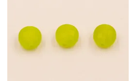 Disco Facetado 10*10*5mm Jade Verde / Semipreciosas de 