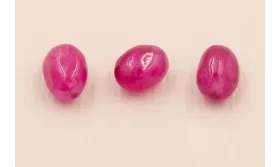 Pepita Jade 6*5mm color Granate / Semipreciosas de 