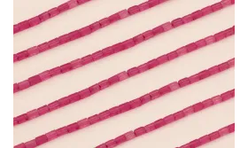 Listón Jade 4*2*2mm color Granate / Semipreciosas de 