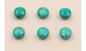 Disco Facetado Turquesa 10*10mm / Semipreciosas de 