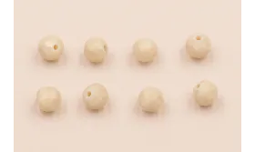 Bola Facetada Piedra Cuarzo 3*3mm color Crema / Semipreciosas de 