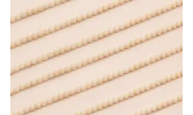 Bola Facetada Piedra Cuarzo 3*3mm color Crema / Semipreciosas de 