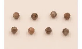 Bola Facetada Piedra Cuarzo 2*2mm color Marrón / Semipreciosas de 