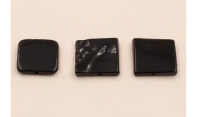 Cuadrado Madreperla teñido Negro de 15mm / Semipreciosas de 