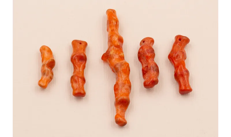 Ristra de 20cms Tallos de Coral de 15 a 40mm / Semipreciosas de 