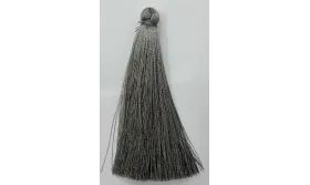 Pompon de 80mm Gris /Cuentas de  Tela 