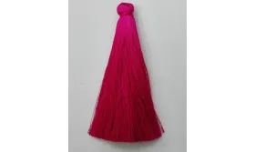 Pompon de 80mm Rosa /Cuentas de  Tela 