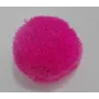 Borla 30mm Fuxia /Cuentas de  Tela 