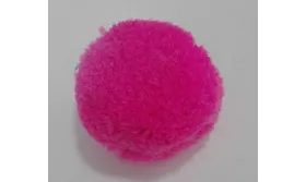 Borla 30mm Fuxia /Cuentas de  Tela 
