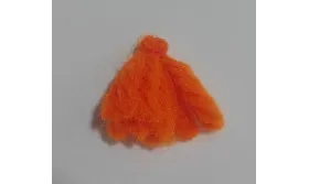 Pompon Lana 15mm Naranja /Cuentas de  Tela 