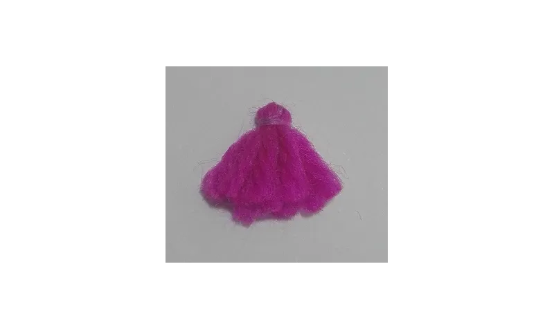 Pompon Lana 15mm  Morado /Cuentas de  Tela 