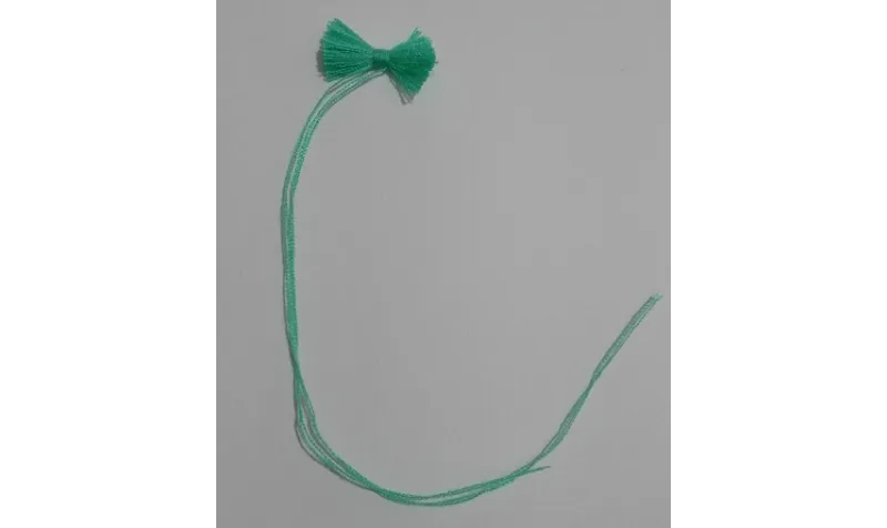 Mariposa verde  20mm ancho /Cuentas de  Tela 