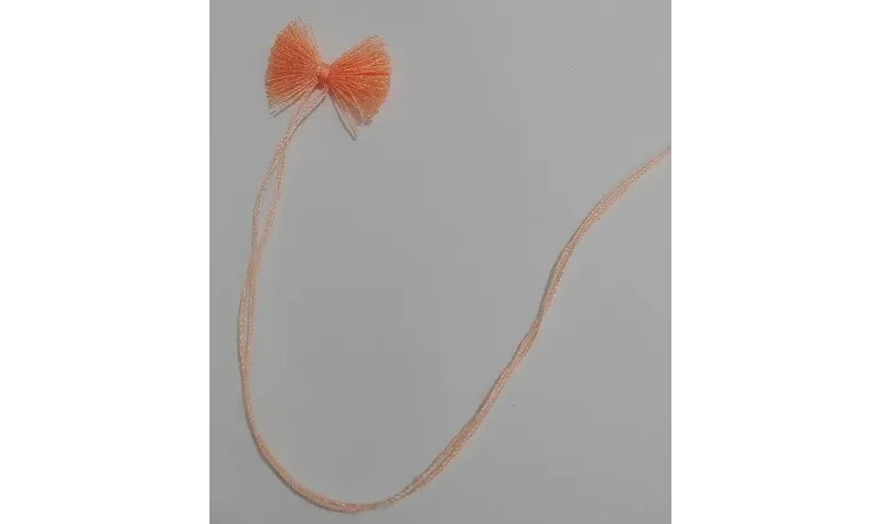 Mariposa Rosa 20mm ancho /Cuentas de  Tela 