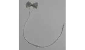 Mariposa Gris 20mm ancho /Cuentas de  Tela 