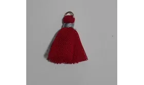 Pompon tul 25mm granate /Cuentas de  Tela 