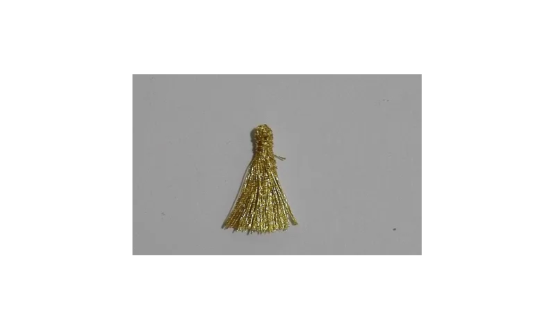 Pompon Metálico 16mm Oro /Cuentas de  Tela 
