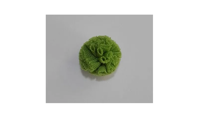 Bola TUL 20mm verde /Cuentas de  Tela 