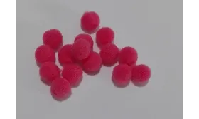 Bolita fiertro 8mm fuxia /Cuentas de  Tela 