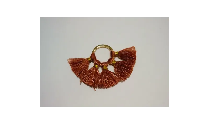 Aro 10mm Multipompón Caldera /Cuentas de  Tela 