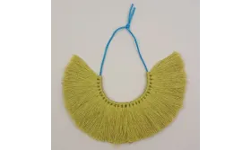 Tira de 25 pompones de 35mm* 100mms verde pistacho /Cuentas de  Tela 