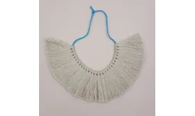 Tira de 25 pompones de 35mm*100mms Beige /Cuentas de  Tela 