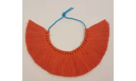 Tira de 25 pompones de 35mm*100mms Teja /Cuentas de  Tela 