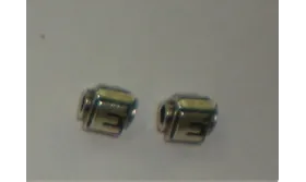 LETRA E 10*8mm / Cuentas Metálicas de Latón / Zamak