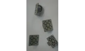 Baldosa Bilbao Plata Vieja18*18mm para Regaliz / Cuentas Metálicas de Latón / Zamak