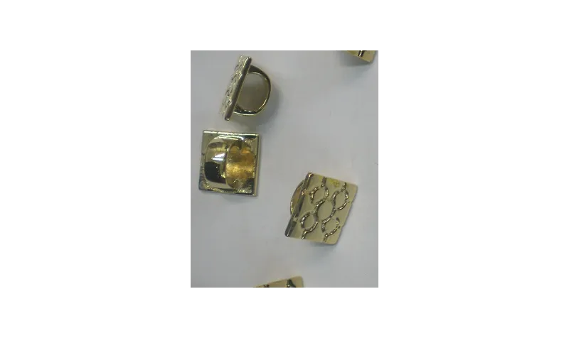 Baldosa Bilbao Oro 18*18mm para Regaliz / Cuentas Metálicas de Latón / Zamak