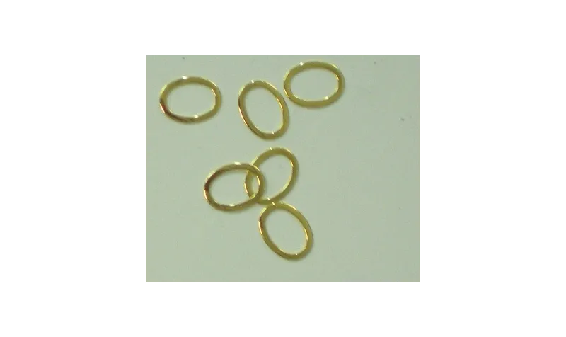 Aro Ovalado Dorado 14*10 / Cuentas Metálicas de Latón / Zamak