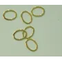 Aro Ovalado Dorado 14*10 / Cuentas Metálicas de Latón / Zamak