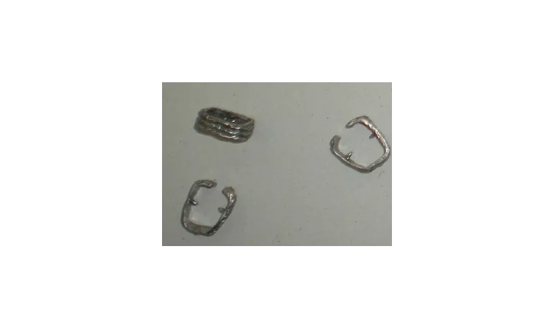 Pieza grapa-Tope para Regaliz P.Vieja / Cuentas Metálicas de Latón / Zamak