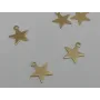 Cogante Estrella pequeña8mm Oro / Cuentas Metálicas de Latón / Zamak