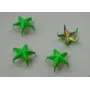 Tachuela estrella 16mm Verde fluor / Cuentas Metálicas de Latón / Zamak