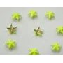 Tachuela estrella 10mm amarillo fluor / Cuentas Metálicas de Latón / Zamak