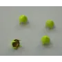 Tachuela cónica 6,5mm amarillo fluor / Cuentas Metálicas de Latón / Zamak