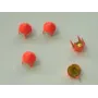 Tachuela cónica 6,5mm Naranja fluor / Cuentas Metálicas de Latón / Zamak