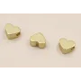 Cuenta Mini corazón 6*5mm Oro Mate / Cuentas Metálicas de Latón / Zamak