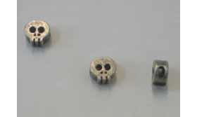 Calavera 5*5*3mm P.Vieja / Cuentas Metálicas de Latón / Zamak