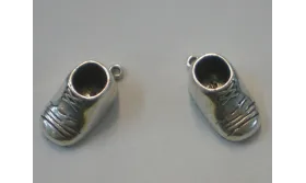 Zapato 3D hueco 19*9*6 P.Vieja / Cuentas Metálicas de Latón / Zamak