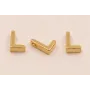 Letra L 7*6*2 Oro / Cuentas Metálicas de Latón / Zamak
