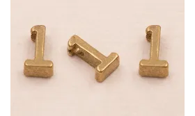 Pieza Número 1 7*6*2 Oro / Cuentas Metálicas de Latón / Zamak